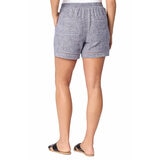 Briggs Ladies Linen Short in Navy
