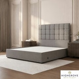 Highgrove Kavalan Grey Fabric Full Ottoman Bed Frame in 3 Sizes Highgrove Kavalan Grey Fabric Full Ottoman Bed Frame in 3 Sizes