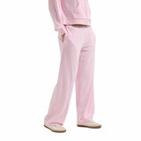 Juicy Couture Ladies 2 Piece Velour Lounge Set in Pink