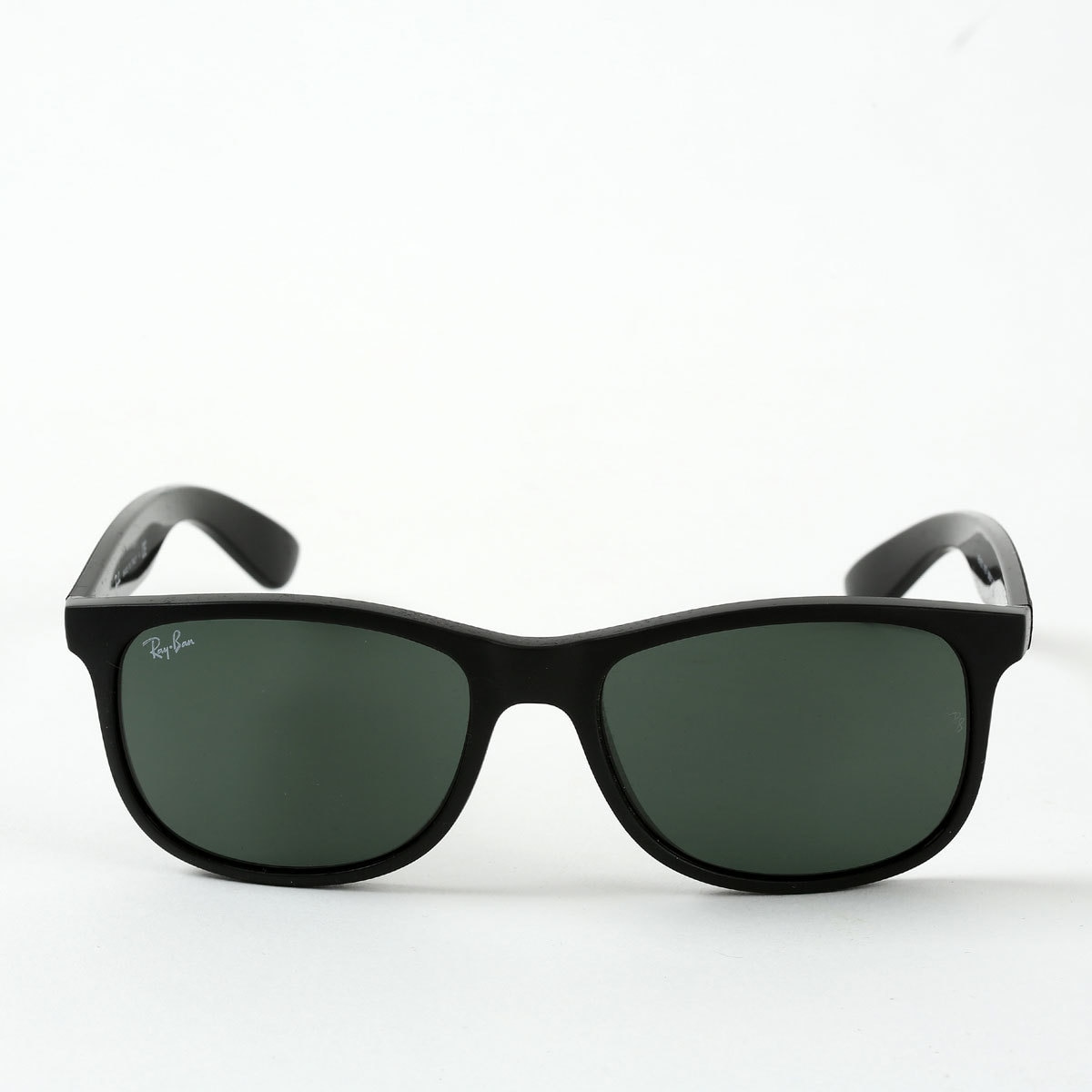 Ray-Ban Andy Matte Black Sunglasses with Green Lenses, RB4202 6069/71