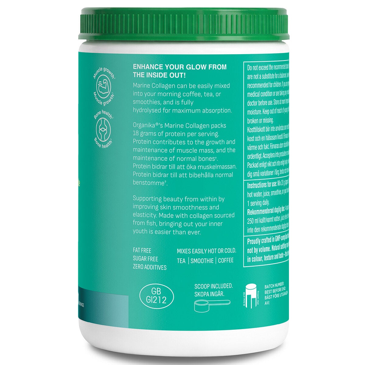 Organika Marine Collagen Powder, 600g