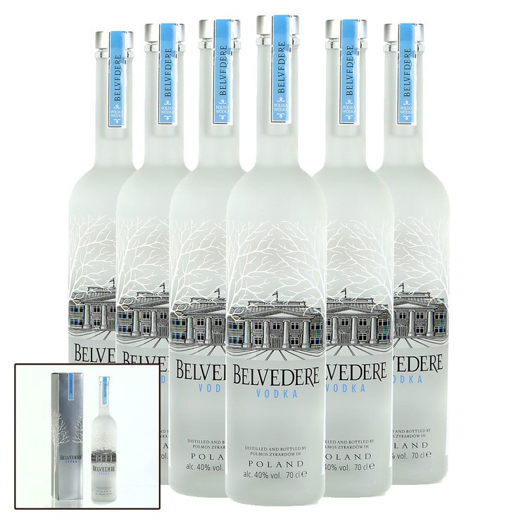 Belvedere Pure Vodka, 6 x 70cl with Gift Boxes Costco UK