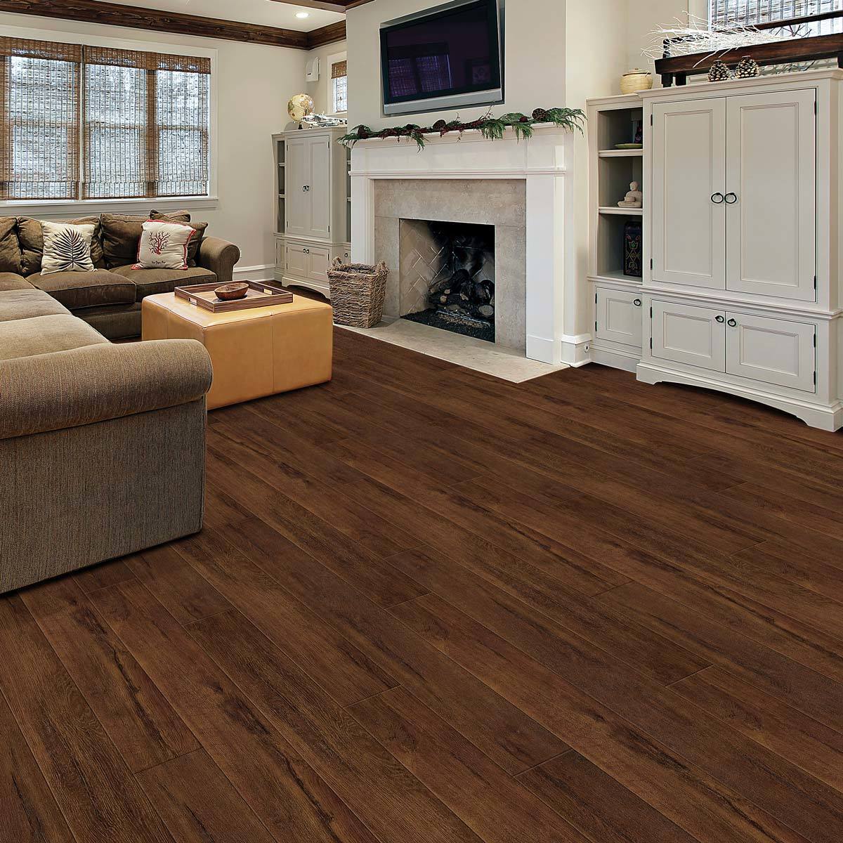 Golden Select Highland Brown Oak Laminate Flooring With Foam Underlay 1 16 M Per Pack Costco Uk