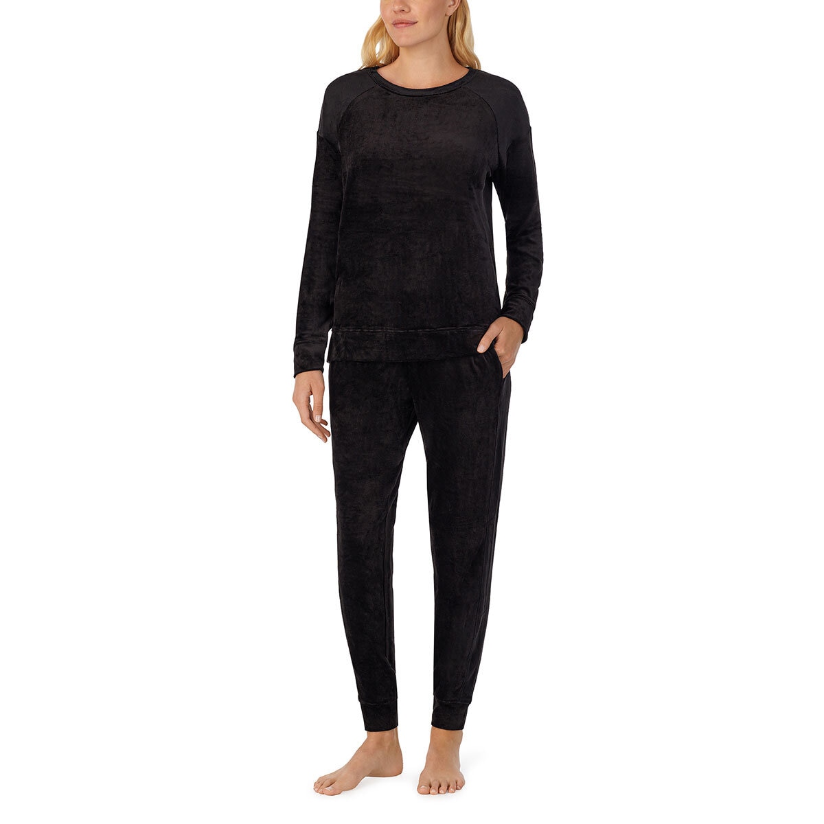Ladies velour lounge sets top