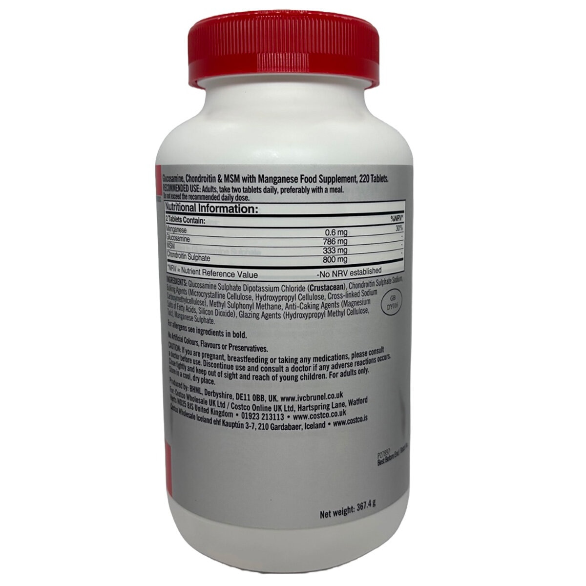 Kirkland Signature Glucosamine, Chondroitin & MSM, 220 Count Kirkland Signature Glucosamine, Chondroitin & MSM, 220 Count