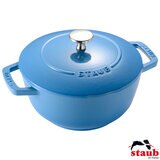 Staub 18cm Cast Iron French Oven, Ice Blue