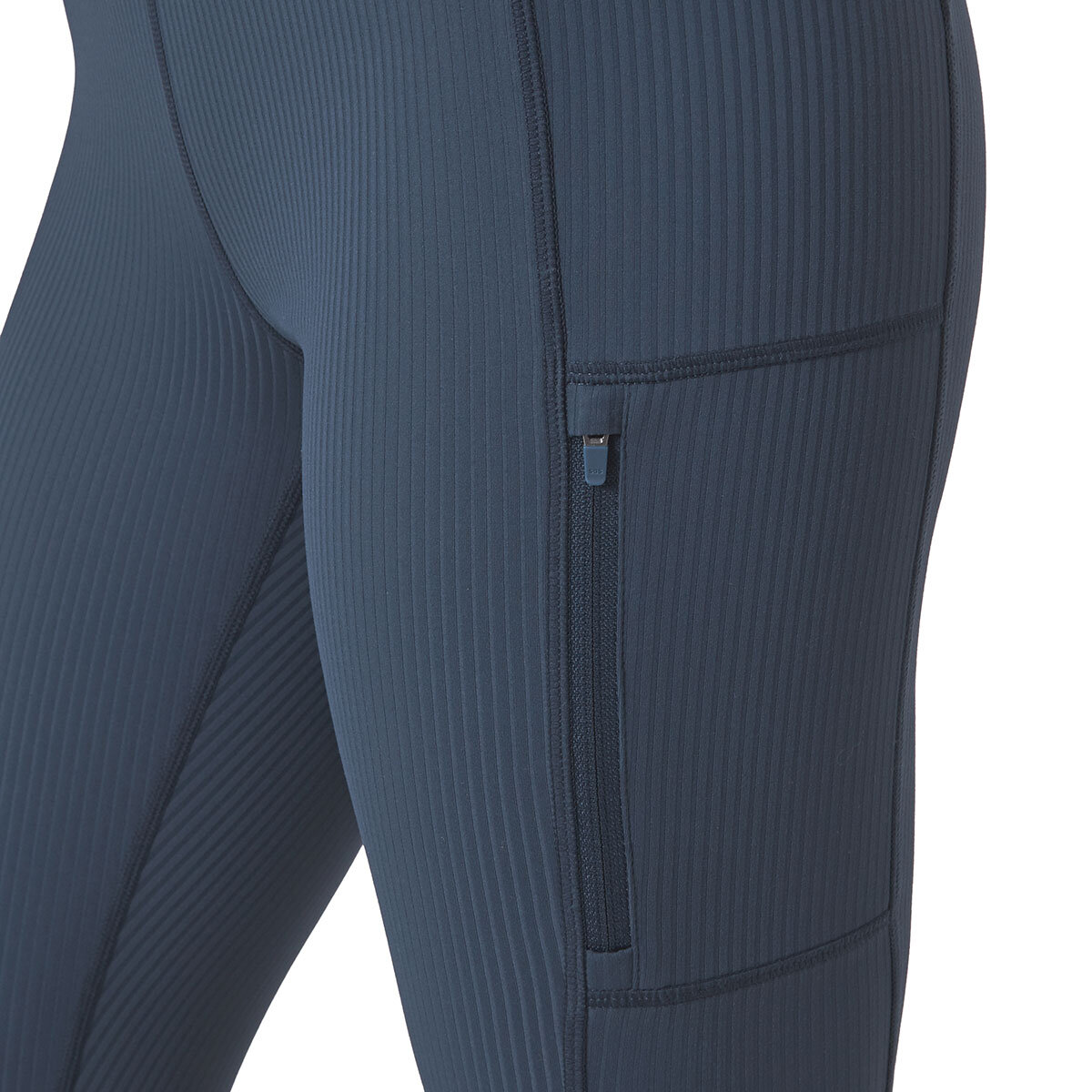 Mondetta Ladies Ribbed Cargo Tight in Navy