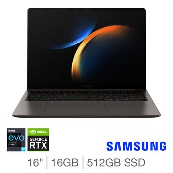 Samsung Galaxy Book3 Ultra, Intel Core i7, 16GB RAM, 512GB SSD, NVIDIA GeForce RTX 4050, 16 Inch Laptop, NP960XFH-XA1UK