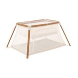 Tutti Bambini CoZee Go Day & Night Travel Cot Bundle, Walnut & Ecru