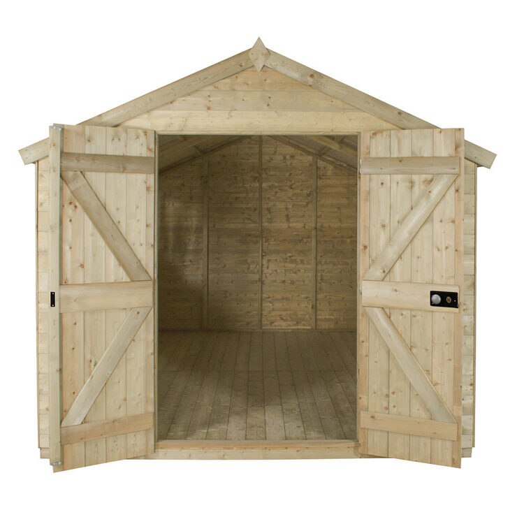 Installed Forest Garden 8ft x 12ft (2.4 x 3.7m) Tongue & Groove Shed Costco UK