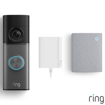 Ring Plug-In Video Doorbell Pro (3rd Gen) Satin Nickel + Chime (3rd Gen)