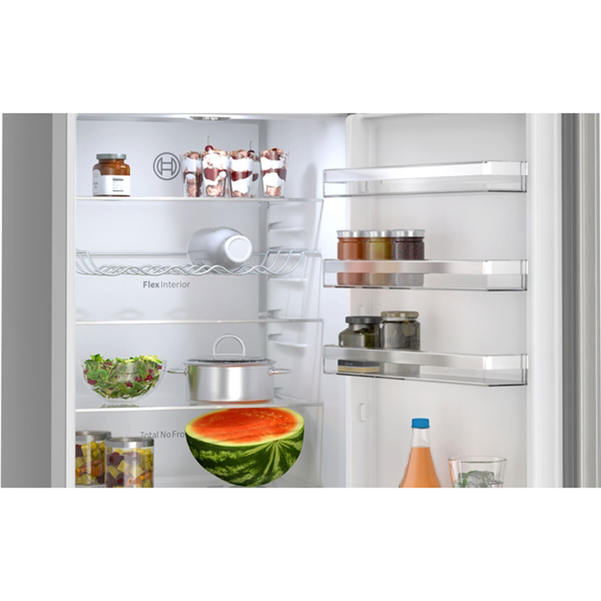 Bosch Series 4 KGN392LAGG Fridge Freezer, A Rated in Silver