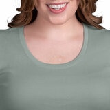 Kirkland Signature Ladies Scoop Neck Pima Tee in Green