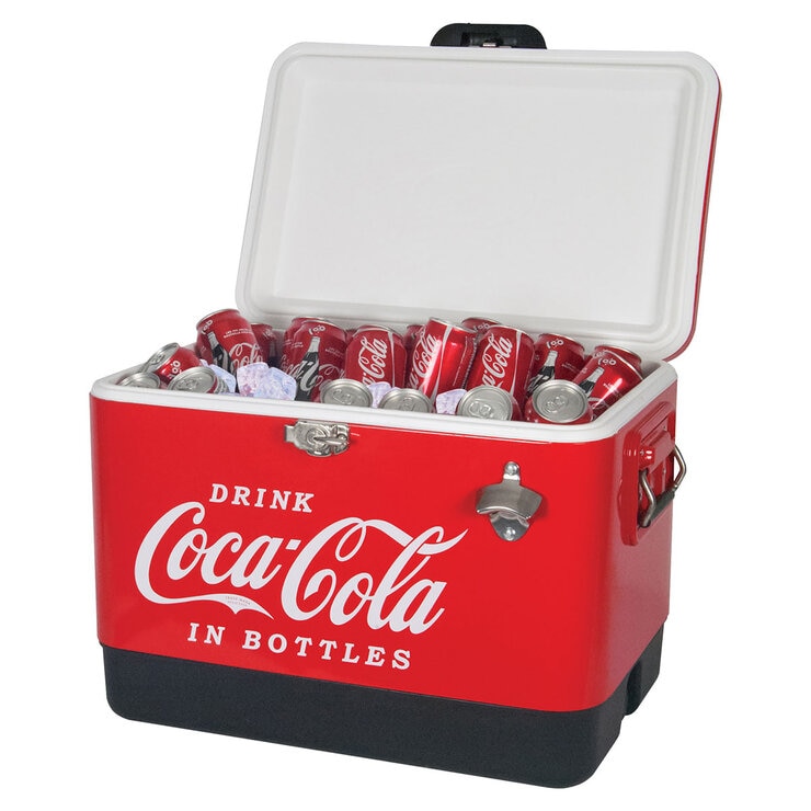 Coca-Cola Ice Chest Cooler with Bottle Opener