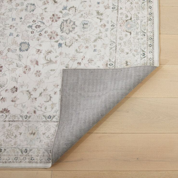 Concept Looms Liberty Cream Washable Rug, in 3 Sizes
