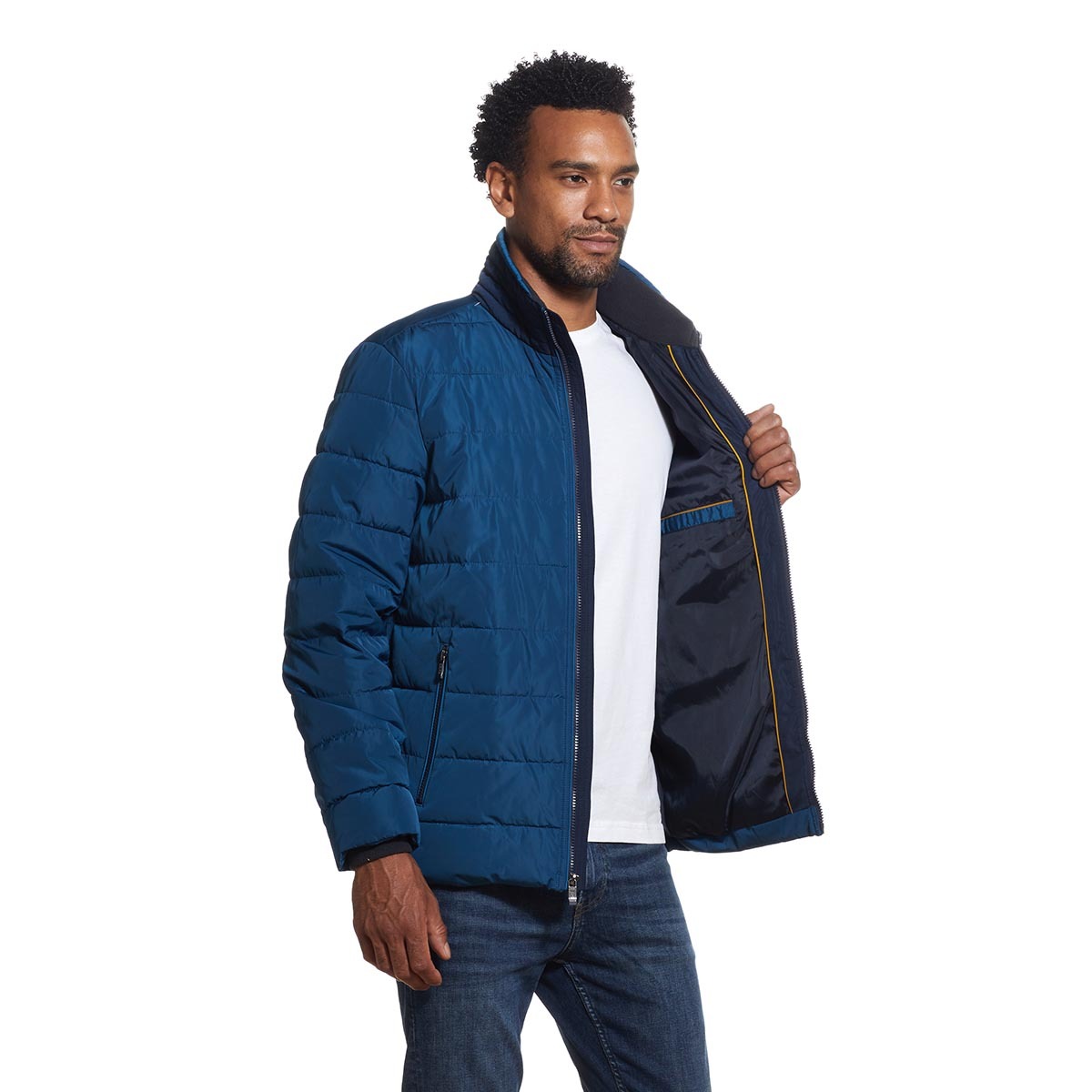 Weatherproof Men's Puffer Jacket in Blue | Costco UK