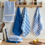 Kelly Collection Kitchen Towels 8 Pack, in 3 Colours