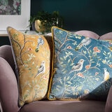 Wylder Chinoiserie Feather Fill Cushion 2 Pack in 2 Colours, 43 x 43 cm