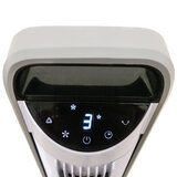 Close up image of Seville Slimline Digital Fan control panel