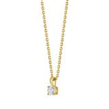 0.50ct Round Brilliant Cut Diamond Solitaire Pendant, 18ct Yellow Gold