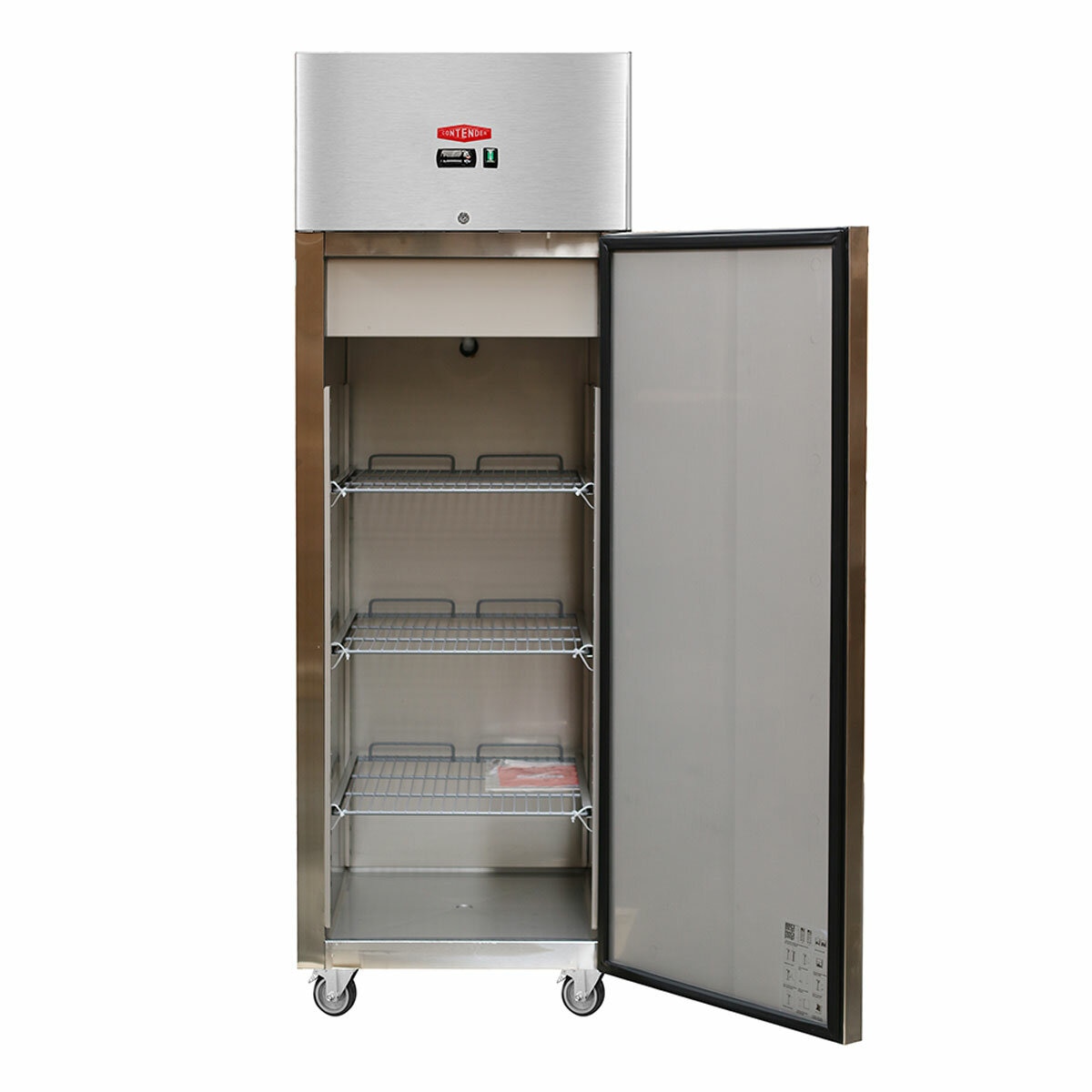 Contender FZU004 Commercial 600L Single Door Catering Freezer, D Rated in Stainless Steel