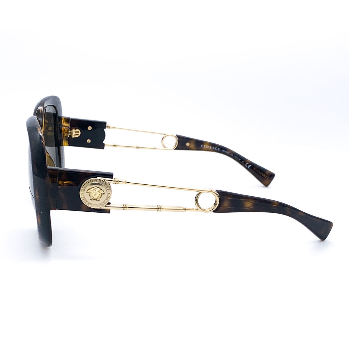 Versace Tortoise Shell Sunglasses with Brown Lenses, VE4411 108/3