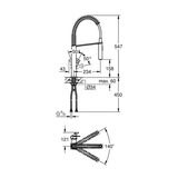 GROHE Eurocube Single-Lever Spring Mixer Tap in Chrome - Model 31395000