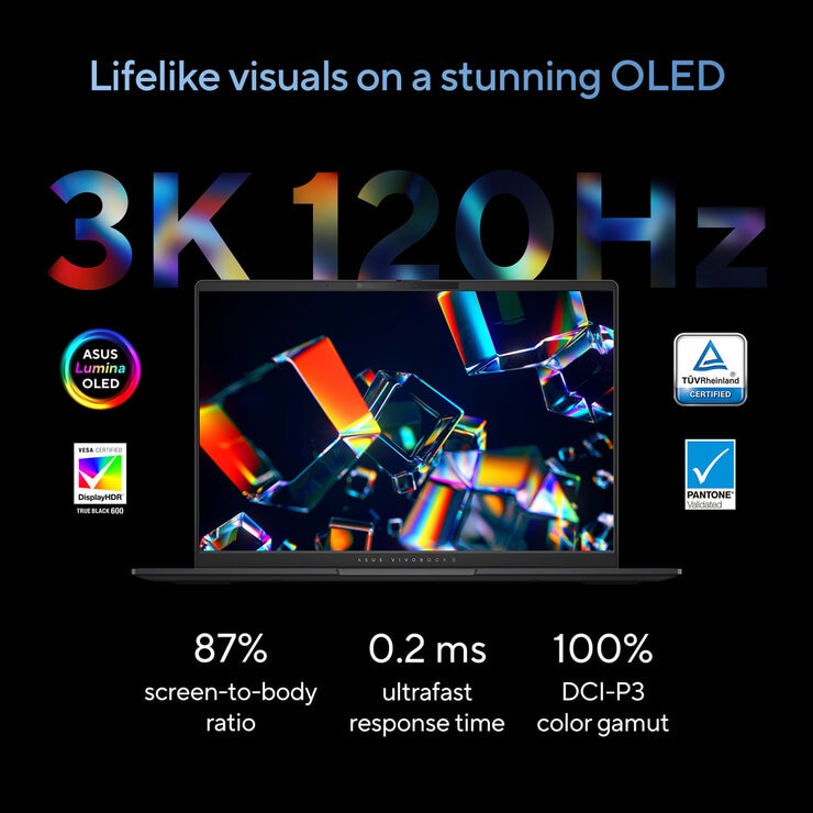 Buy ASUS Vivobook S, Intel Core Ultra 7, 16GB RAM, 1TB SSD, 14 Inch OLED Laptop, S5406SA-QD006W at costco.co.uk