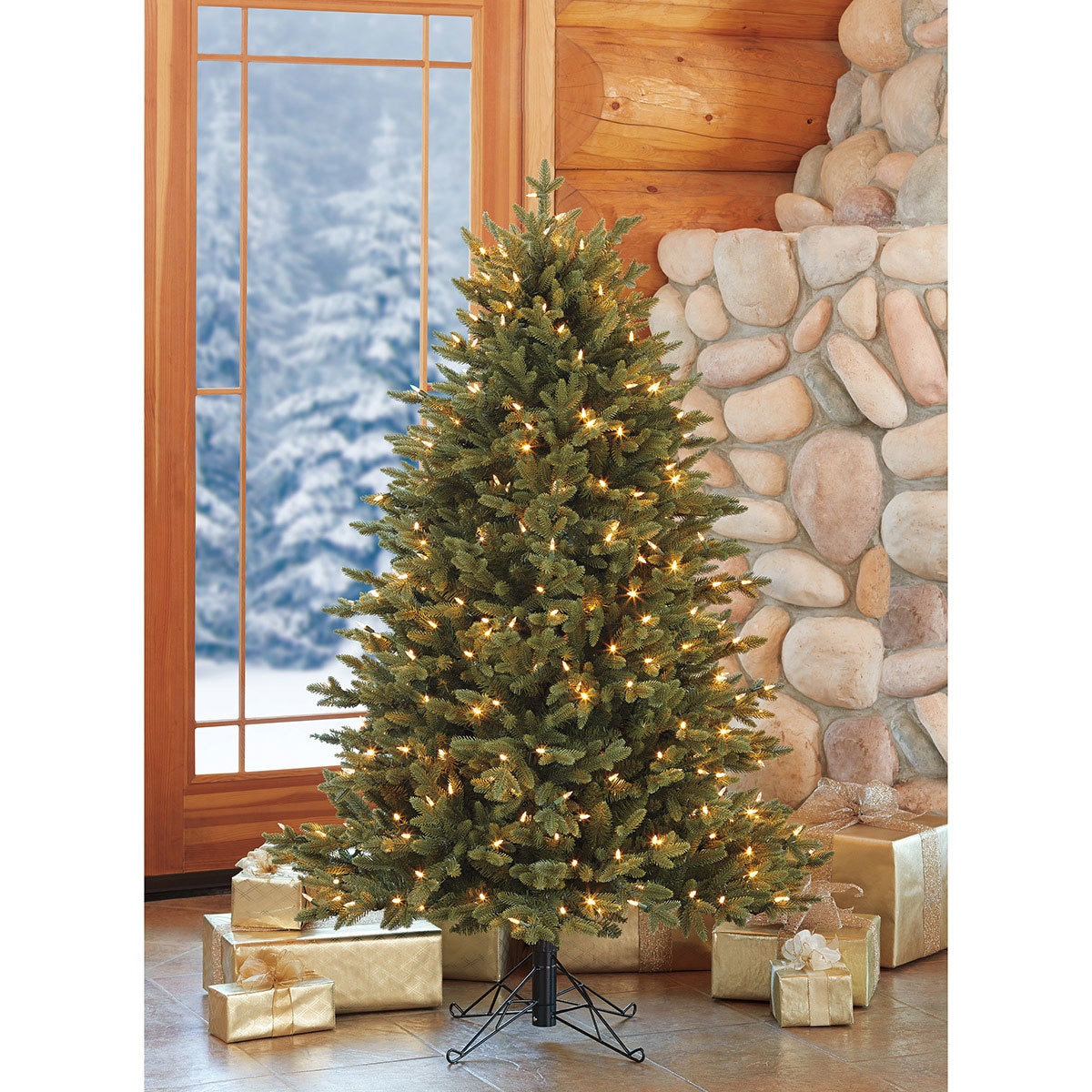 Aspen 5ft (1.5m) PreLit 350 LED Dual Colour Artificial Christmas Tree