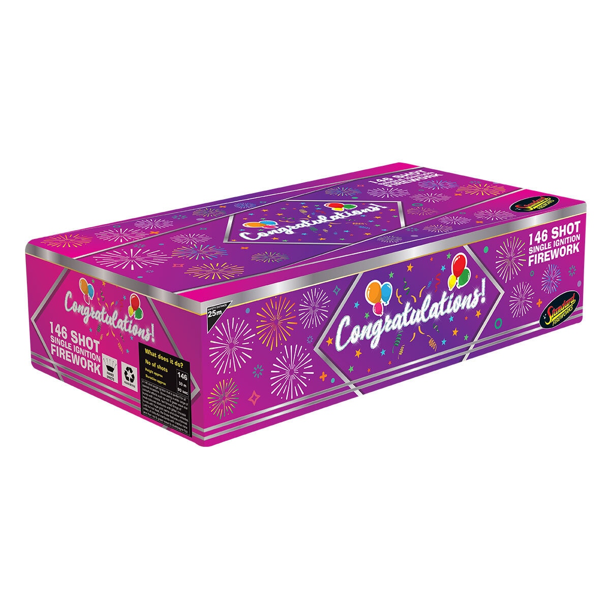 Congratulations box of Fireworks