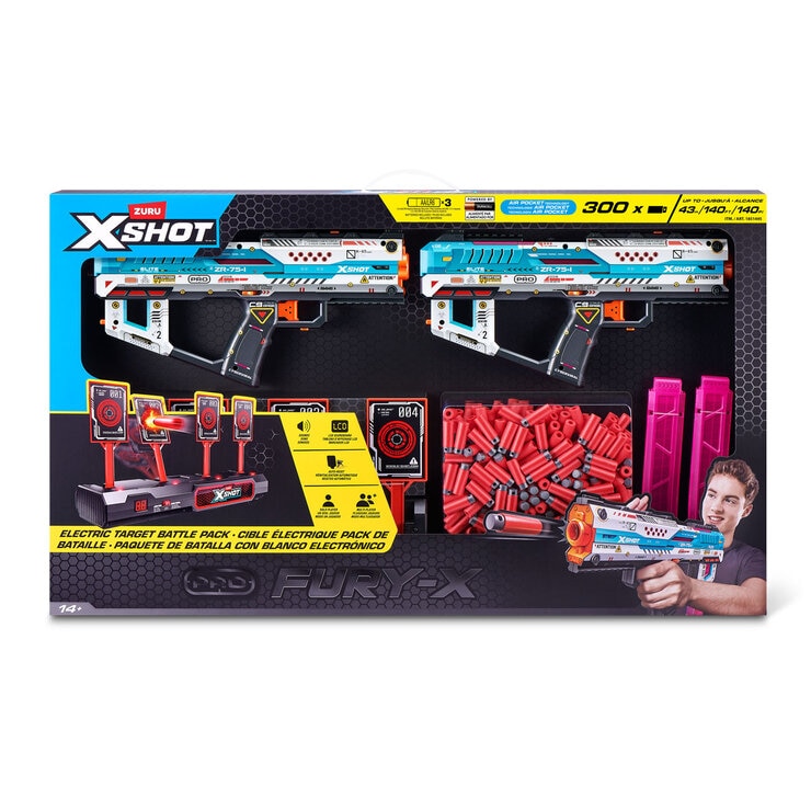 XSHOT SKINS Pro Series Fury-X and Electronic Target Pack by ZURU (14+ Years)