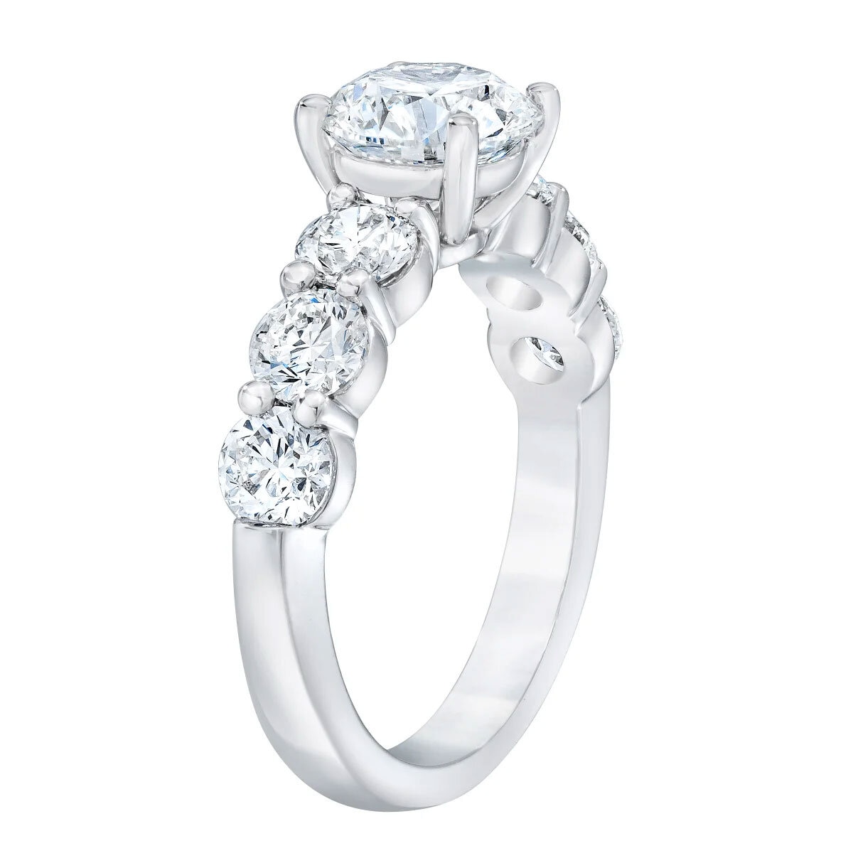 3.69ctw Round Brilliant Cut Diamond Ring, Platinum