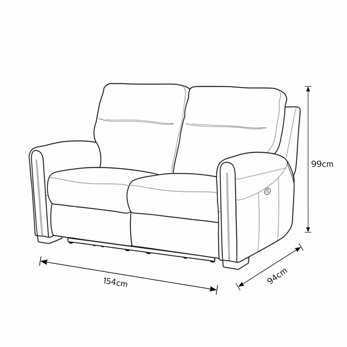 Nicoletti Atlanta 2 Seater Sofa