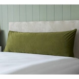 Belledorm Olive Velvet Long Bolster Cushion, 43 x 120 cm Belledorm Olive Velvet Long Bolster Cushion, 43 x 120 cm