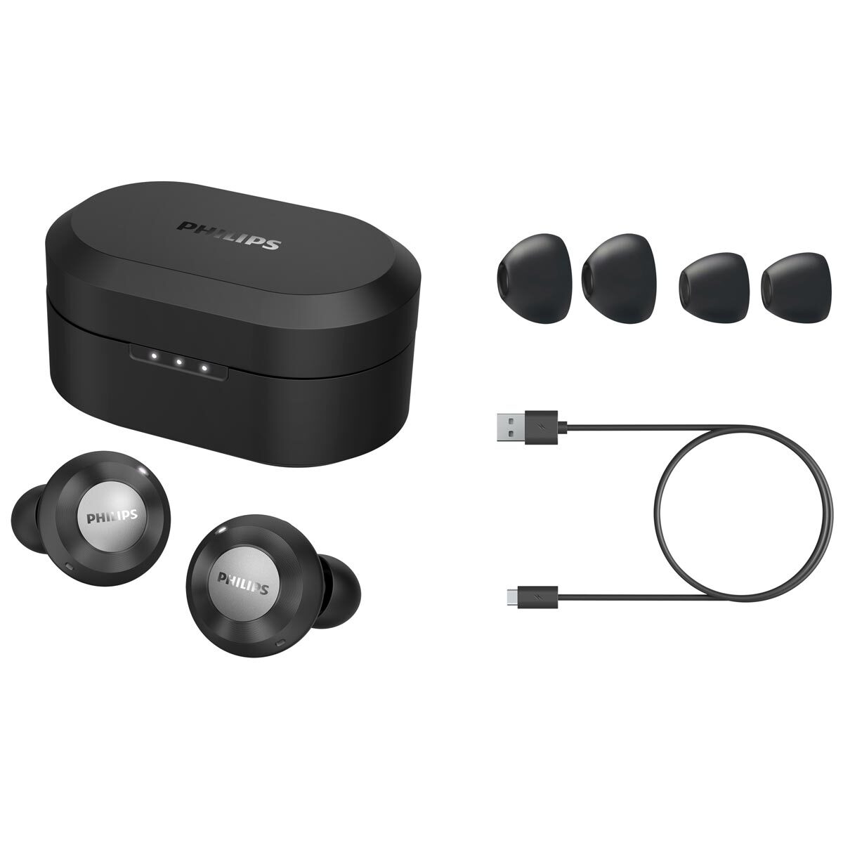 Philips In Ear True Wireless Headphones in Black, TAT8505BK/00 Costco UK