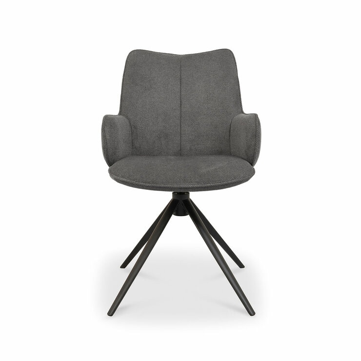 Bentley Designs Rowan Grey Fabric Dining Chair