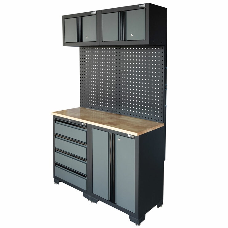 Hilka Professional 24-Gauge Steel 5-Piece Garage Workstation Set