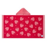 Caro Home Kids Bath & Beach Pink Strawberry Hooded Towel