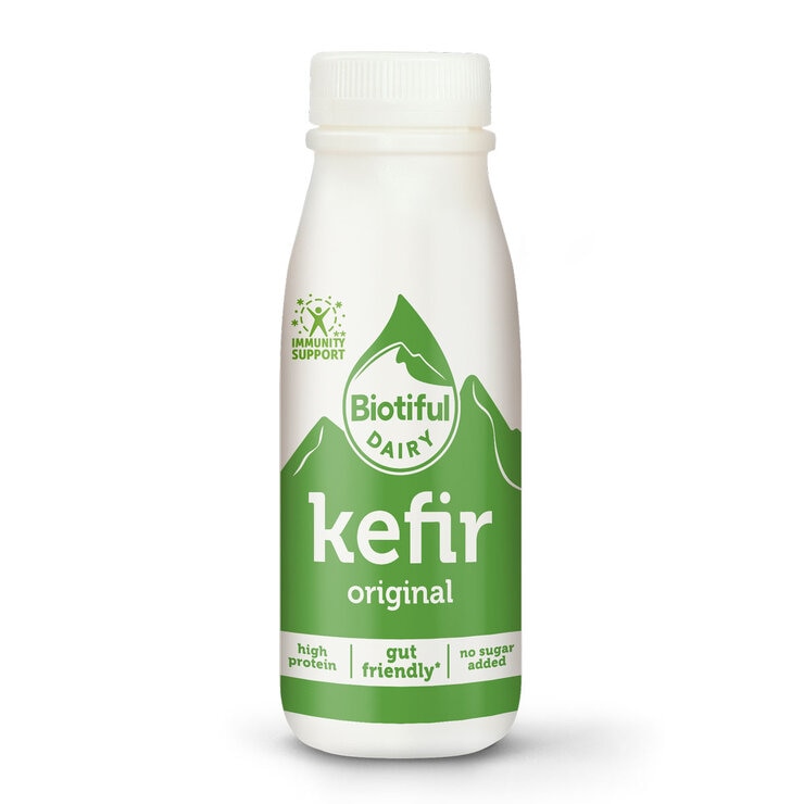 Back Label for Single bottle of Biotiful Dairy Kefir