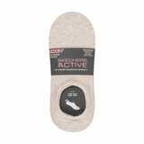 Skechers Ladies No Show Sock 8 Pack in Beige/Grey/Cream