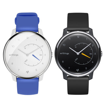 Withings Move ECG 38mm, Hybrid SmartWatch with Activity Tracking and Sleep Watch in Two Colours
