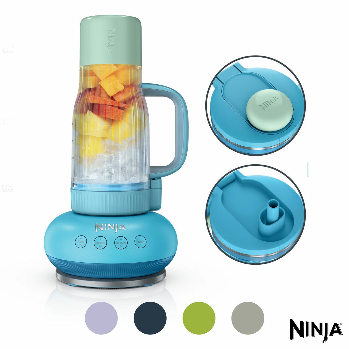 Ninja BlendBoss Tumbler Blender in Blue Raspberry, DB351UKBL