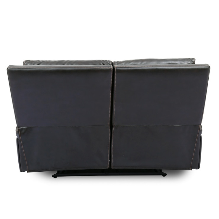 Zach 2 Seater Brown Leather Power Recliner Sofa Costco UK