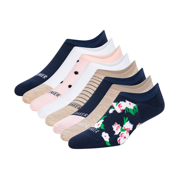 Ted Baker Ladies Liner Sock, 8 Pack