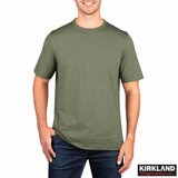 Kirkland Signature Men's Pima Cotton Slub Tee in Green