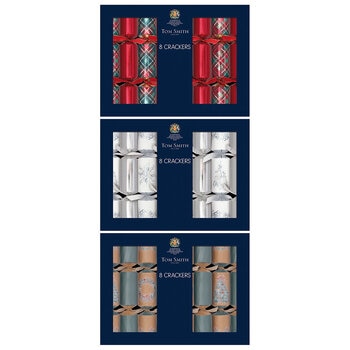 Tom Smith 13.7 Inch (34.8cm) Christmas Crackers 8 Pack Assortment