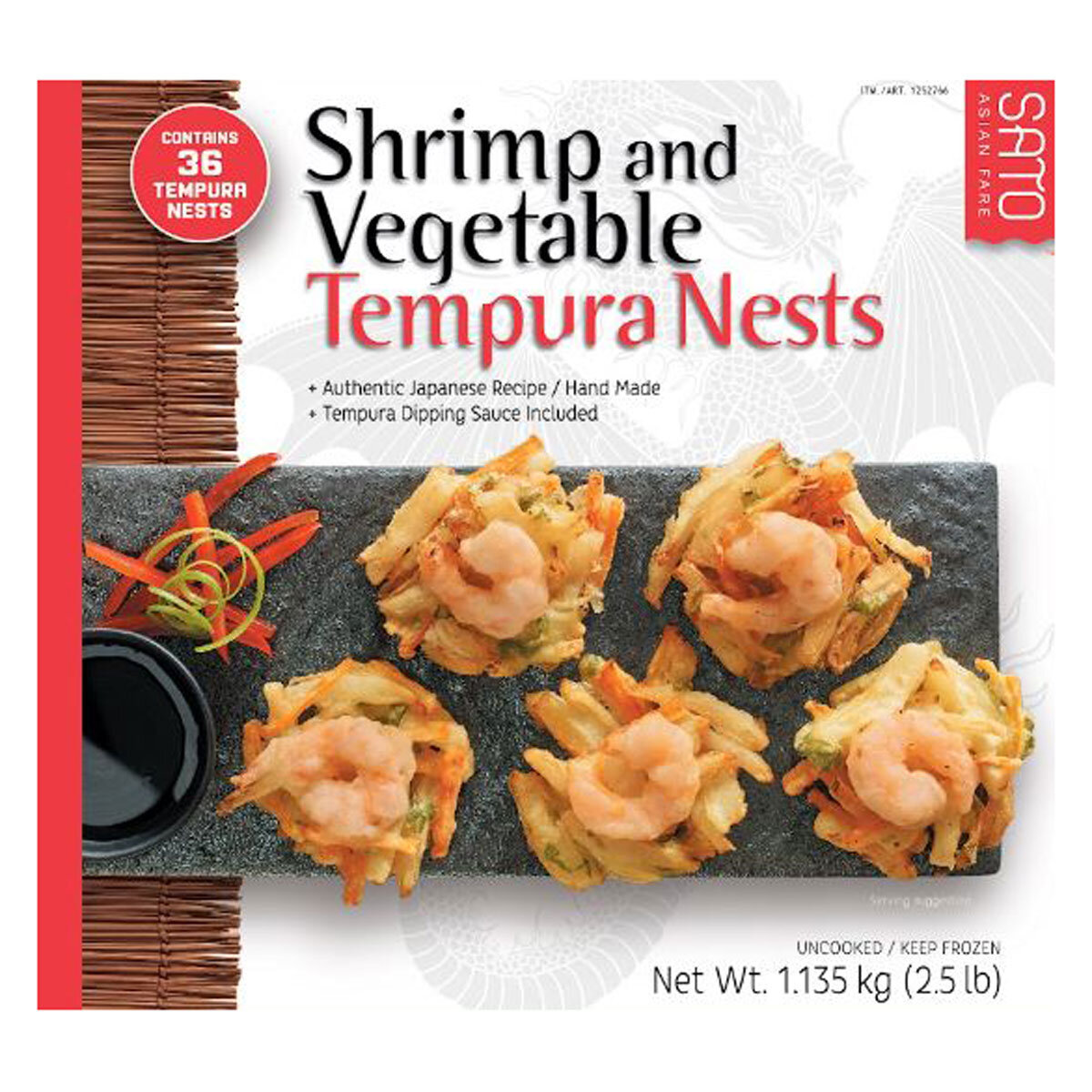 Sato Shrimp & Vegetable Tempura Nests, 1.135kg