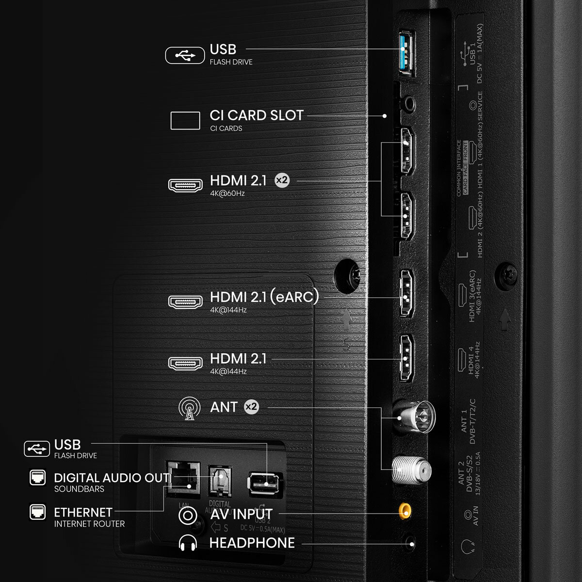 Hisense 100U7NQTUK 100 Inch Mini-LED 4K UHD Smart TV