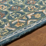 Livabliss Fairfax Blue Wool Rug, in 2 Sizes Livabliss Fairfax Blue Wool Rug, in 2 Sizes