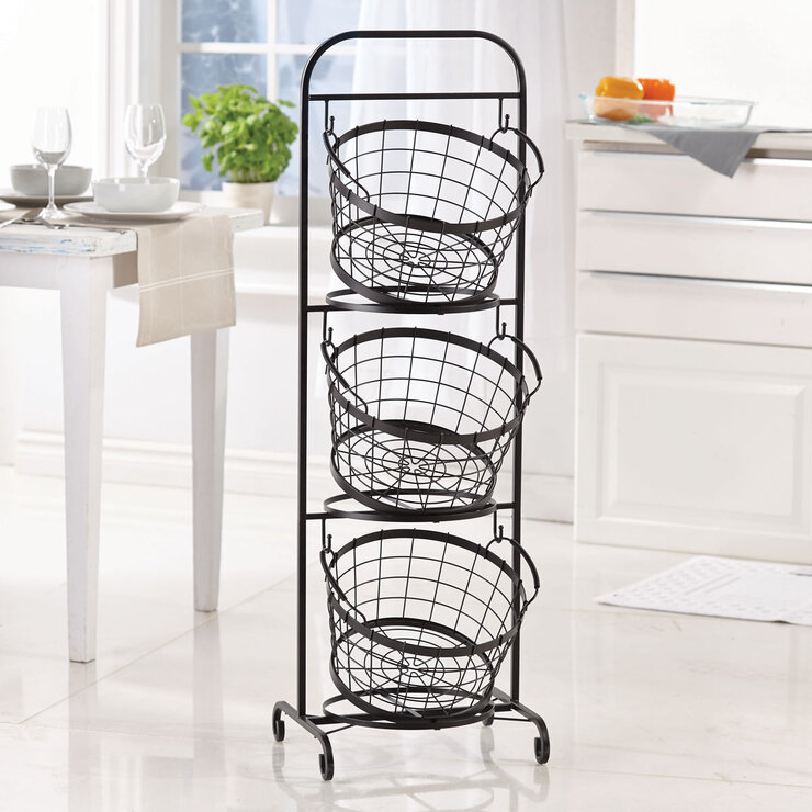 Mesa 3 Tier Market Basket with Stand Mesa 3 Tier Market Basket with Stand